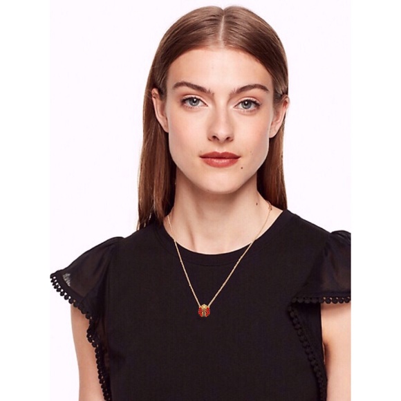 KATE SPADE • Friendly Insects Ladybug Necklace - Picture 2 of 4